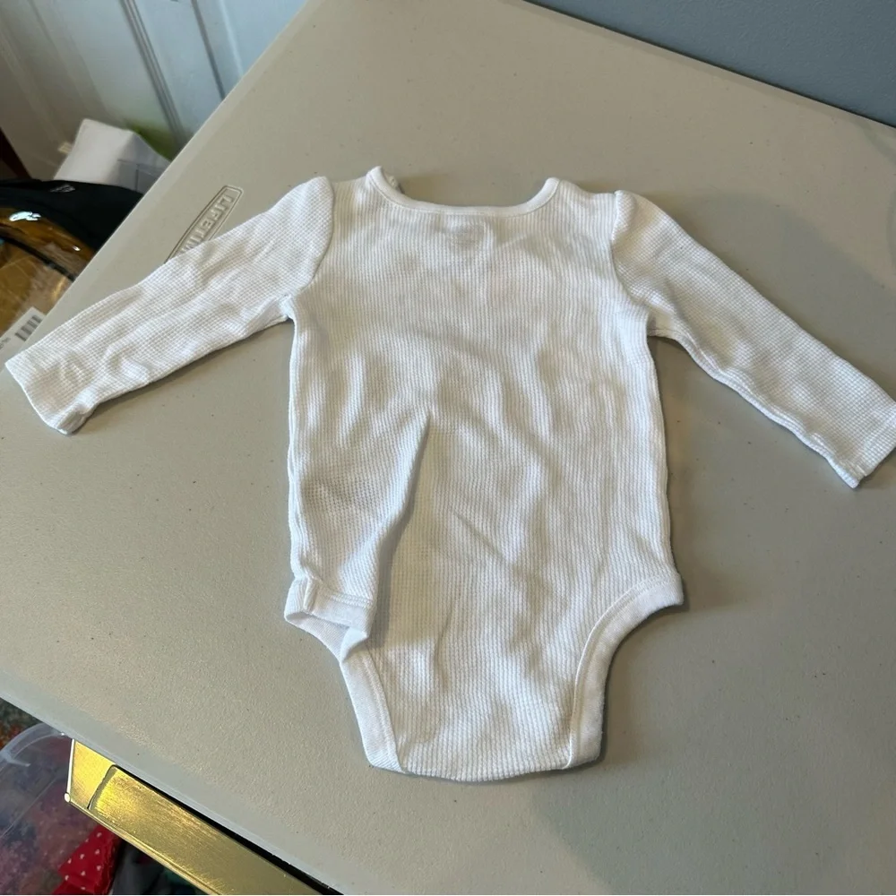 12 Month Garanimals Here for the Cuddles Thermal Long Sleeve Onesie